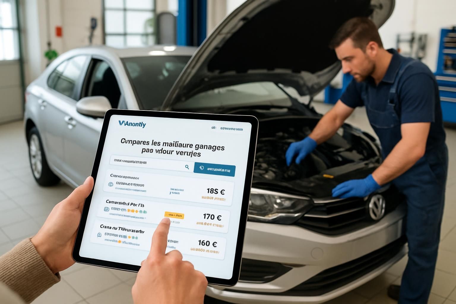 Découvrez Vroomly, le comparateur de garages qui facilite l’entretien de votre voiture.
