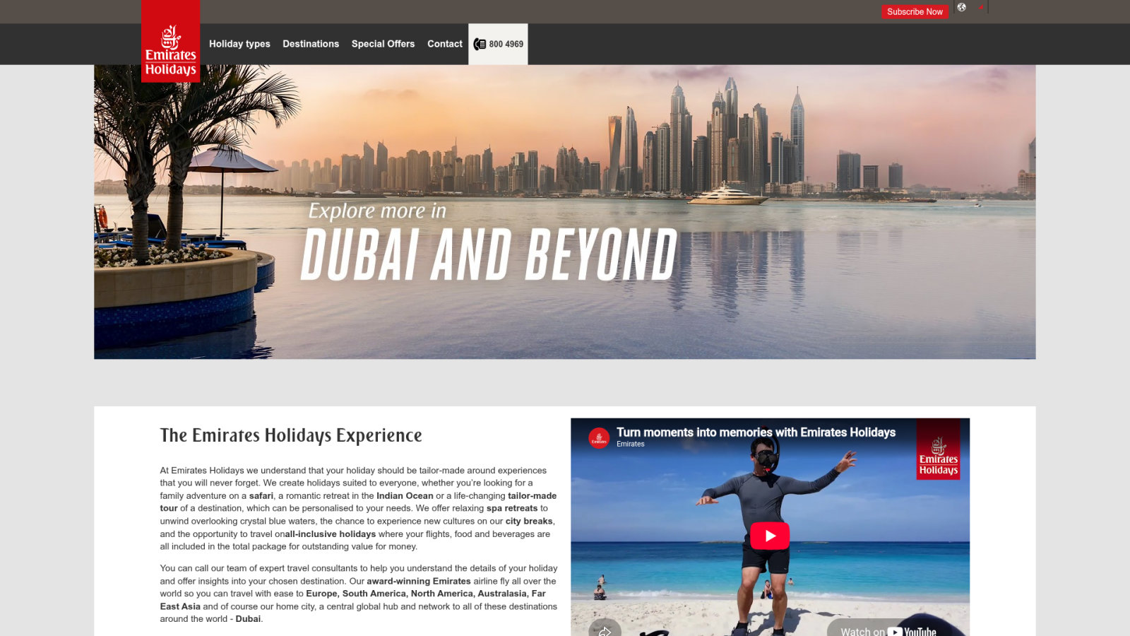 Pourquoi choisir un voyage Dubai Emirates Holidays ?